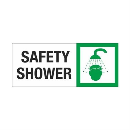 Safety Shower 7" x 17" Sign